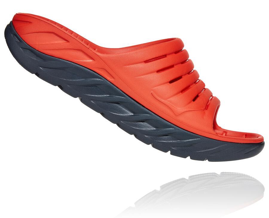 Hoka One One Ora Recovery Tofflor Herr - Röda - AWELR-1563